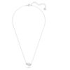 Collier Mesmera en forme de cœur, blanc, plaqué rhodium Collier Mesmera en forme de cœur, blanc, plaqué rhodium