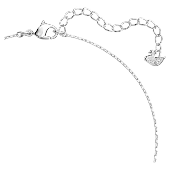 Collier Mesmera en forme de cœur, blanc, plaqué rhodium Collier Mesmera en forme de cœur, blanc, plaqué rhodium