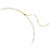 Collier Mesmera, tailles variées, blanc, plaqué or Collier Mesmera, tailles variées, blanc, plaqué or