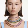 Collier Millenia, taille octogonale, jaune, plaqué or Collier Millenia, taille octogonale, jaune, plaqué or