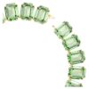 Collier Millenia à cristaux surdimensionnés, taille octogonale, vert, plaqué or Collier Millenia à cristaux surdimensionnés, taille octogonale, vert, plaqué or