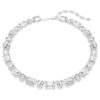 Collier Millenia à taille octogonale, blanc, plaqué rhodium Collier Millenia à taille octogonale, blanc, plaqué rhodium