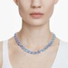 Collier Millenia, taille octogonale, dégradé de couleurs, bleu, plaqué rhodium Collier Millenia, taille octogonale, dégradé de couleurs, bleu, plaqué rhodium