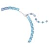 Collier Millenia, taille octogonale, dégradé de couleurs, bleu, plaqué rhodium Collier Millenia, taille octogonale, dégradé de couleurs, bleu, plaqué rhodium