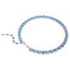 Collier Millenia, taille octogonale, dégradé de couleurs, bleu, plaqué rhodium Collier Millenia, taille octogonale, dégradé de couleurs, bleu, plaqué rhodium