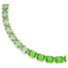 Collier Millenia, taille octogonale, dégradé de couleurs, vert, plaqué or