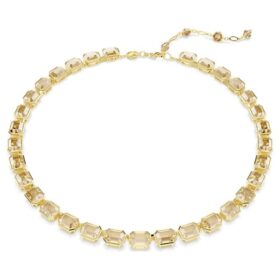 Collier Millenia, taille octogonale, jaune, plaqué or Collier Millenia, taille octogonale, jaune, plaqué or