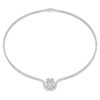 Collier Octagon, diamants synthétiques 12,86 ct au total, forme octogonale, or blanc 18 carats