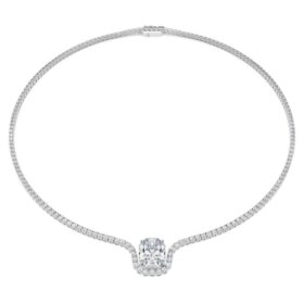 Collier Octagon, diamants synthétiques 12,86 ct au total, forme octogonale, or blanc 18 carats Collier Octagon, diamants synthétiques 12,86 ct au total, forme octogonale, or blanc 18 carats