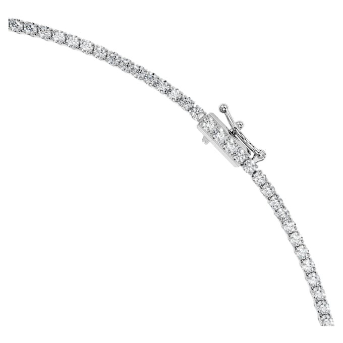 Collier octogonal avec diamants synthétiques, 19,90 ct au total, forme octogonale, or blanc 18 carats Collier octogonal avec diamants synthétiques, 19,90 ct au total, forme octogonale, or blanc 18 carats