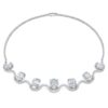 Collier octogonal avec diamants synthétiques, 37,70 ct au total, forme octogonale, or blanc 18 carats Collier octogonal avec diamants synthétiques, 37,70 ct au total, forme octogonale, or blanc 18 carats