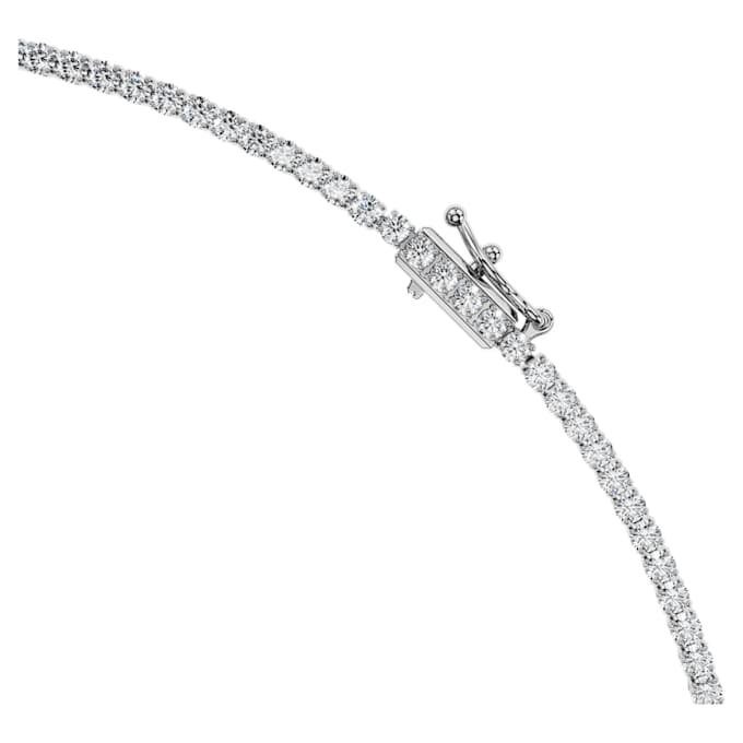 Collier octogonal avec diamants synthétiques, 37,70 ct au total, forme octogonale, or blanc 18 carats Collier octogonal avec diamants synthétiques, 37,70 ct au total, forme octogonale, or blanc 18 carats