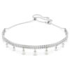 Collier ras-du-cou Ariana Grande X Swarovski avec perle en cristal, taille ronde, blanc, plaqué rhodium Collier ras-du-cou Ariana Grande X Swarovski avec perle en cristal, taille ronde, blanc, plaqué rhodium