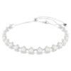 Collier ras-du-cou Ariana Grande X Swarovski avec perle en cristal, taille ronde, blanc, plaqué rhodium Collier ras-du-cou Ariana Grande X Swarovski avec perle en cristal, taille ronde, blanc, plaqué rhodium