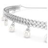 Collier ras-du-cou Ariana Grande X Swarovski avec perle en cristal, taille ronde, blanc, plaqué rhodium Collier ras-du-cou Ariana Grande X Swarovski avec perle en cristal, taille ronde, blanc, plaqué rhodium
