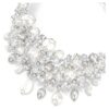 Collier ras-du-cou Constella, perle de cristal, taille ronde, blanche, plaqué rhodium Collier ras-du-cou Constella, perle de cristal, taille ronde, blanche, plaqué rhodium