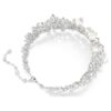 Collier ras-du-cou Constella, perle de cristal, taille ronde, blanche, plaqué rhodium Collier ras-du-cou Constella, perle de cristal, taille ronde, blanche, plaqué rhodium