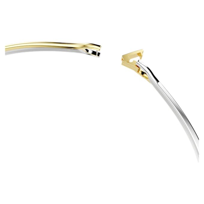 Collier ras-du-cou Hyperbola, taille ronde, blanc, finition métaux mélangés Collier ras-du-cou Hyperbola, taille ronde, blanc, finition métaux mélangés