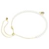 Collier ras-du-cou Idyllia avec perles de cristal, tailles variées, abeille, blanc, plaqué or Collier ras-du-cou Idyllia avec perles de cristal, tailles variées, abeille, blanc, plaqué or