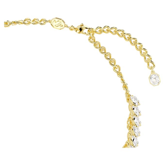 Collier ras-du-cou Idyllia, taille ovale, blanc, plaqué or Collier ras-du-cou Idyllia, taille ovale, blanc, plaqué or