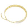 Collier ras-du-cou Idyllia, taille ovale, blanc, plaqué or Collier ras-du-cou Idyllia, taille ovale, blanc, plaqué or