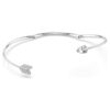 Collier ras-du-cou Idyllia, tailles variées, flèche, blanc, plaqué rhodium Collier ras-du-cou Idyllia, tailles variées, flèche, blanc, plaqué rhodium