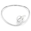 Collier ras-du-cou Matrix, taille baguette, blanc, plaqué rhodium Collier ras-du-cou Matrix, taille baguette, blanc, plaqué rhodium