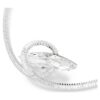 Collier ras-du-cou Matrix, taille baguette, blanc, plaqué rhodium Collier ras-du-cou Matrix, taille baguette, blanc, plaqué rhodium
