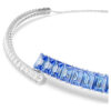 Collier ras-du-cou Matrix, tailles variées, bleu, plaqué rhodium Collier ras-du-cou Matrix, tailles variées, bleu, plaqué rhodium