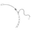 Collier ras-du-cou Millenia, taille octogonale, blanc, plaqué rhodium Collier ras-du-cou Millenia, taille octogonale, blanc, plaqué rhodium