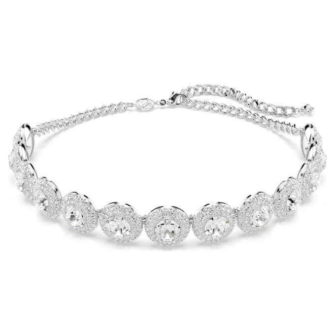 Collier ras-du-cou Una Angelic blanc, plaqué rhodium Collier ras-du-cou Una Angelic blanc, plaqué rhodium