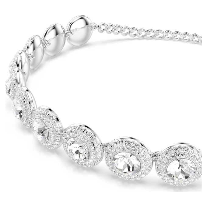Collier ras-du-cou Una Angelic blanc, plaqué rhodium Collier ras-du-cou Una Angelic blanc, plaqué rhodium