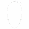 Collier « Snake Strandage » avec perles en cristal, tailles variées, Année du Serpent, blanc, plaqué rhodium Collier « Snake Strandage » avec perles en cristal, tailles variées, Année du Serpent, blanc, plaqué rhodium
