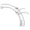 Collier superposé Millenia, tailles variées, blanc, plaqué rhodium Collier superposé Millenia, tailles variées, blanc, plaqué rhodium