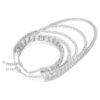 Collier superposé Millenia, tailles variées, blanc, plaqué rhodium Collier superposé Millenia, tailles variées, blanc, plaqué rhodium