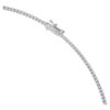 Collier tennis Eternity avec diamants synthétiques, 3 carats au total, forme ronde, or blanc 14 carats Collier tennis Eternity avec diamants synthétiques, 3 carats au total, forme ronde, or blanc 14 carats