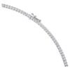 Collier Tennis Eternity, diamants synthétiques, 7 carats au total, forme ronde, or blanc 14 carats Collier Tennis Eternity, diamants synthétiques, 7 carats au total, forme ronde, or blanc 14 carats