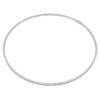 Collier Tennis Eternity, diamants synthétiques, 7 carats au total, forme ronde, or blanc 14 carats Collier Tennis Eternity, diamants synthétiques, 7 carats au total, forme ronde, or blanc 14 carats