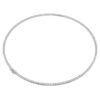 Collier Tennis Eternity, diamants synthétiques, 7 carats au total, forme ronde, or blanc 14 carats Collier Tennis Eternity, diamants synthétiques, 7 carats au total, forme ronde, or blanc 14 carats