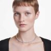 Collier tennis Imber, taille ronde, blanc, plaqué rhodium Collier tennis Imber, taille ronde, blanc, plaqué rhodium