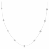 Collier Una Angelic Strandage, taille ronde, blanc, plaqué rhodium Collier Una Angelic Strandage, taille ronde, blanc, plaqué rhodium
