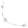 Collier Una Angelic Strandage, taille ronde, blanc, plaqué rhodium Collier Una Angelic Strandage, taille ronde, blanc, plaqué rhodium