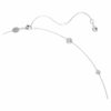 Collier Una Angelic Strandage, taille ronde, blanc, plaqué rhodium Collier Una Angelic Strandage, taille ronde, blanc, plaqué rhodium