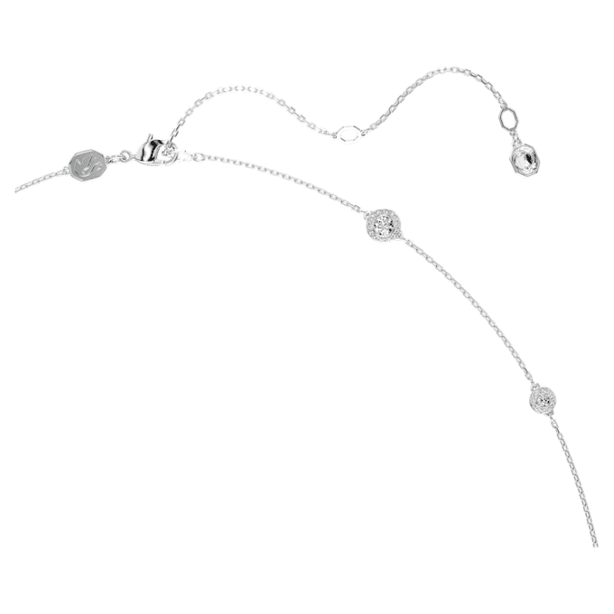 Collier Una Angelic Strandage, taille ronde, blanc, plaqué rhodium Collier Una Angelic Strandage, taille ronde, blanc, plaqué rhodium
