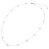 Collier Una Angelic Strandage, taille ronde, blanc, plaqué rhodium Collier Una Angelic Strandage, taille ronde, blanc, plaqué rhodium