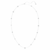 Collier Una Angelic Strandage, taille ronde, blanc, plaqué rhodium Collier Una Angelic Strandage, taille ronde, blanc, plaqué rhodium