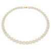 Collier Una Angelic, taille ronde, blanc, plaqué or Collier Una Angelic, taille ronde, blanc, plaqué or