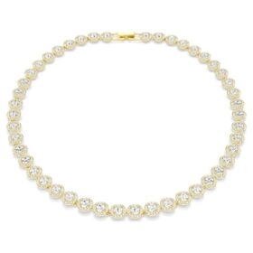 Collier Una Angelic, taille ronde, blanc, plaqué or Collier Una Angelic, taille ronde, blanc, plaqué or