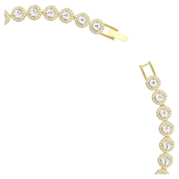 Collier Una Angelic, taille ronde, blanc, plaqué or Collier Una Angelic, taille ronde, blanc, plaqué or