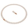 Collier Una Angelic, taille ronde, moyen, blanc, plaqué or rose Collier Una Angelic, taille ronde, moyen, blanc, plaqué or rose
